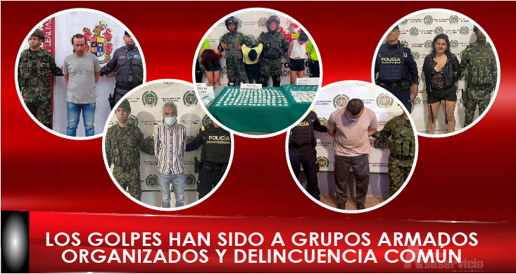 Van más de un centenar de capturados por el Ejército en Ibagué