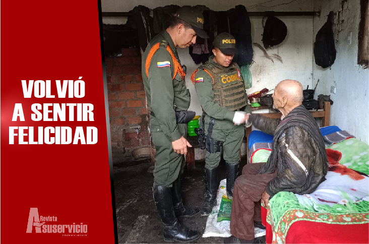 Abuelo en condiciones difíciles de vida recibió sorpresivo gesto la Policía   
