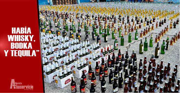 Más de 30.000 botellas de licor adulterado y de contrabando fueron destruidas