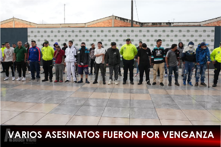 Redada dejó la captura de 30 personas señaladas de homicidio