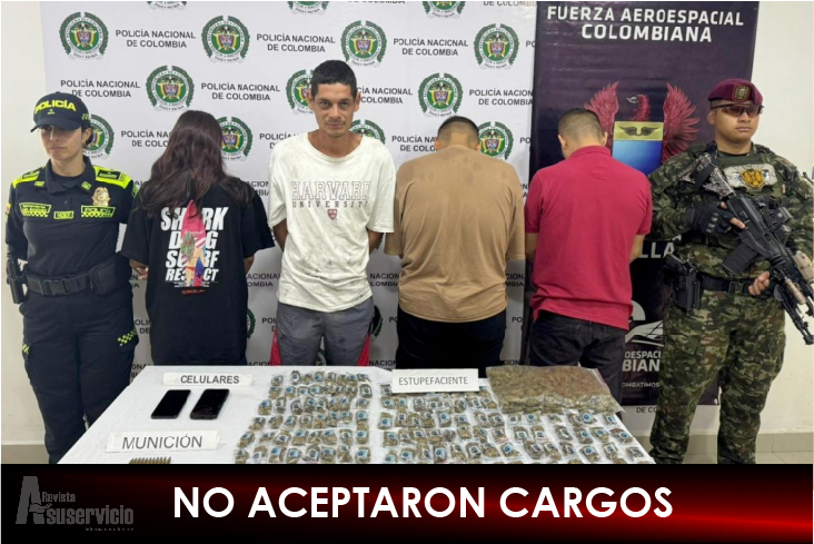 Fueron enviados a la cárcel por almacenar municiones y estupefacientes