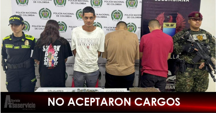 Fueron enviados a la cárcel por almacenar municiones y estupefacientes