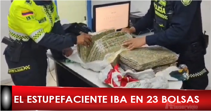 Menor de edad llevaba 11 kilos de marihuana en equipaje 