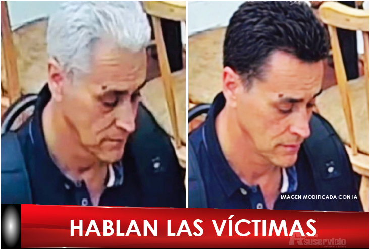 “El señor de cabello blanco se lo tinturó de negro” dice una fuente