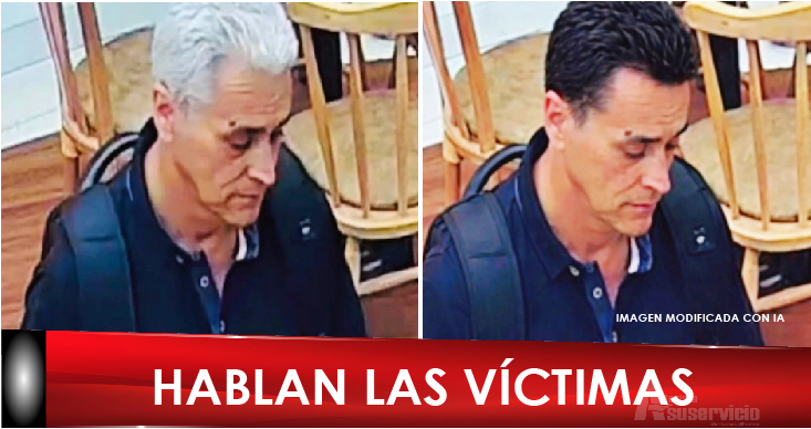 “El señor de cabello blanco se lo tinturó de negro” dice una fuente