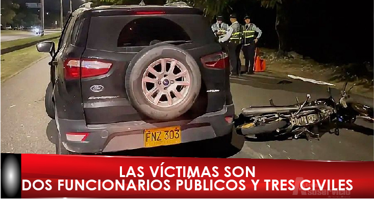 Conductor borracho embistió a cinco personas